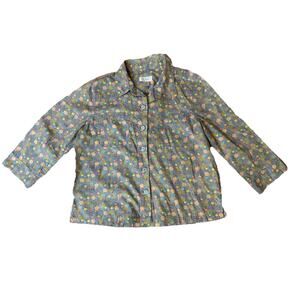 Women’s Size Small Christopher & Banks Button Up Floral Design